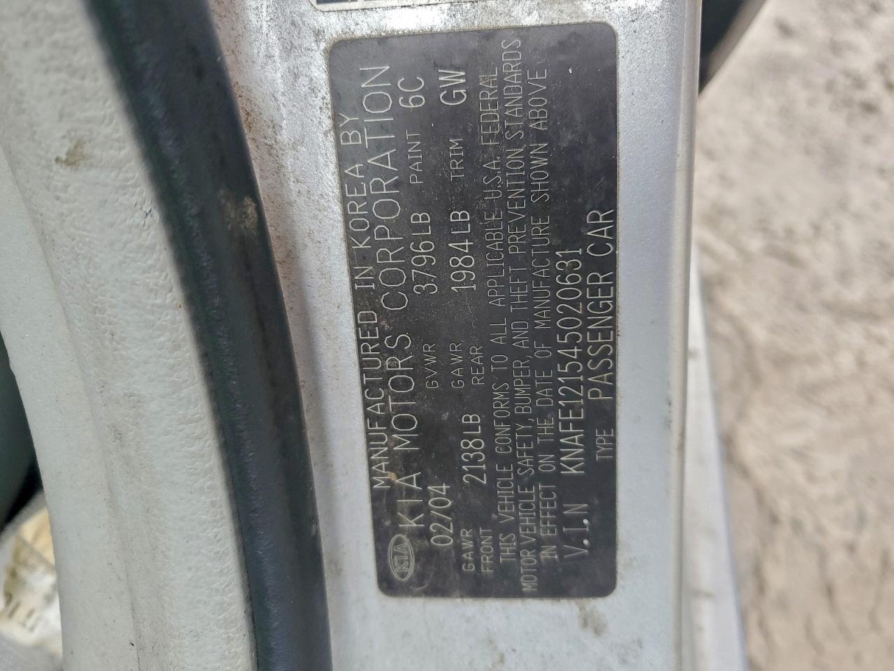 Kia Spectra Lx Image 7