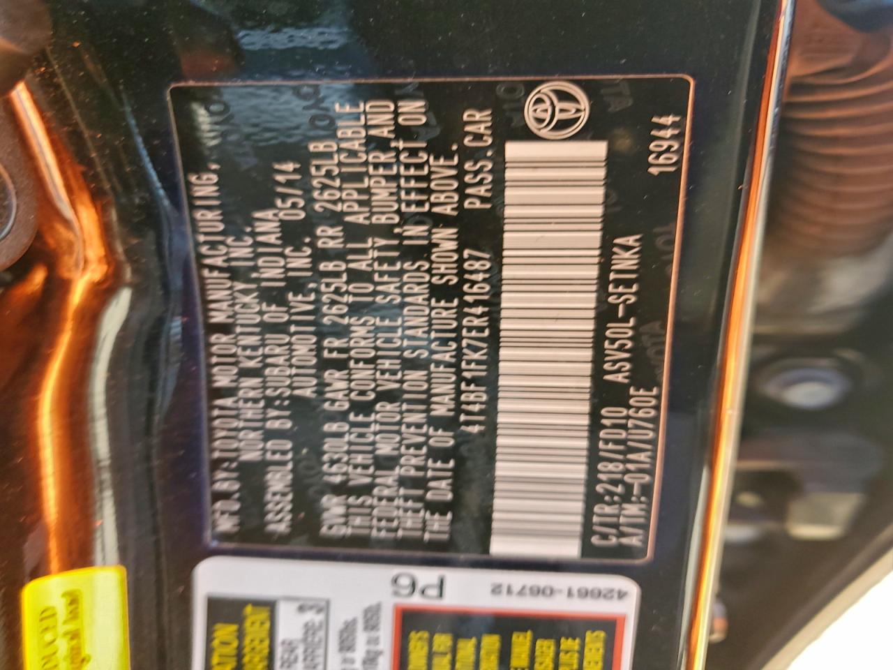 Toyota Camry L Image 12