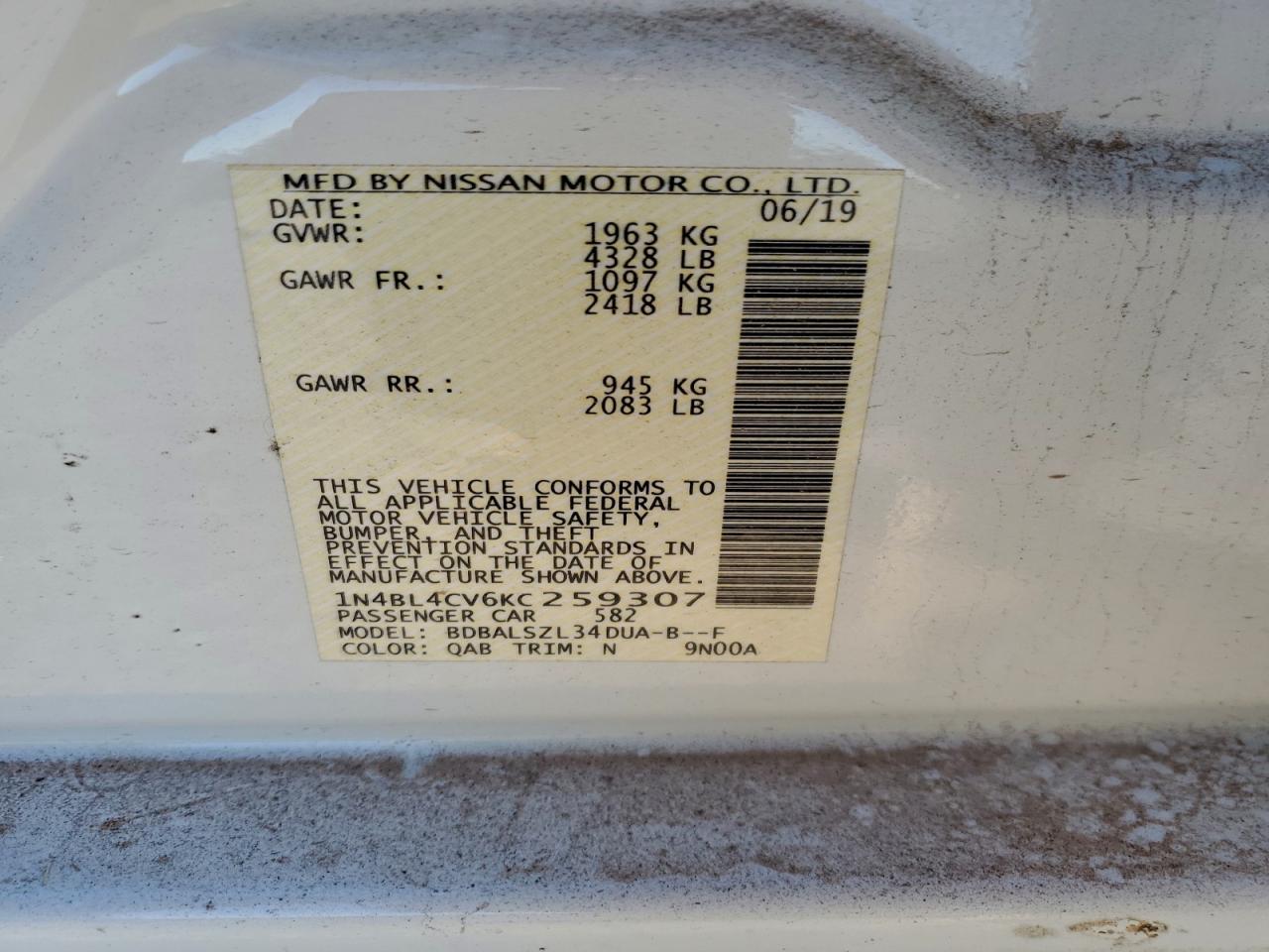 Nissan Altima Sr Image 2