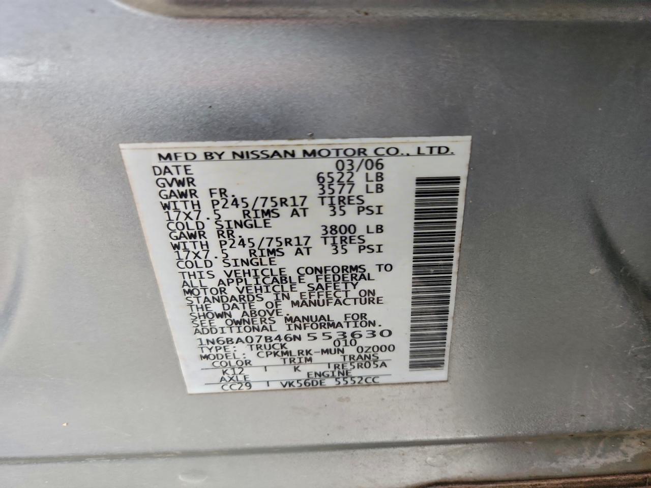 Nissan Titan Xe Image 9