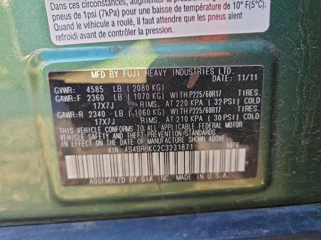 Subaru Outback 2.5i Limited Image 10