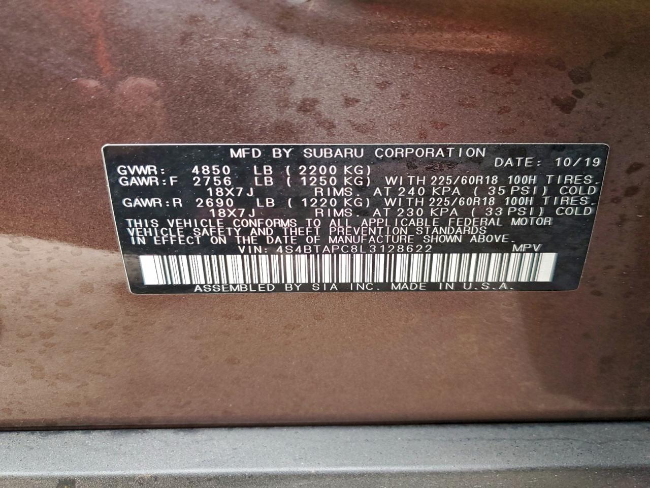 Subaru Outback Touring Image 12