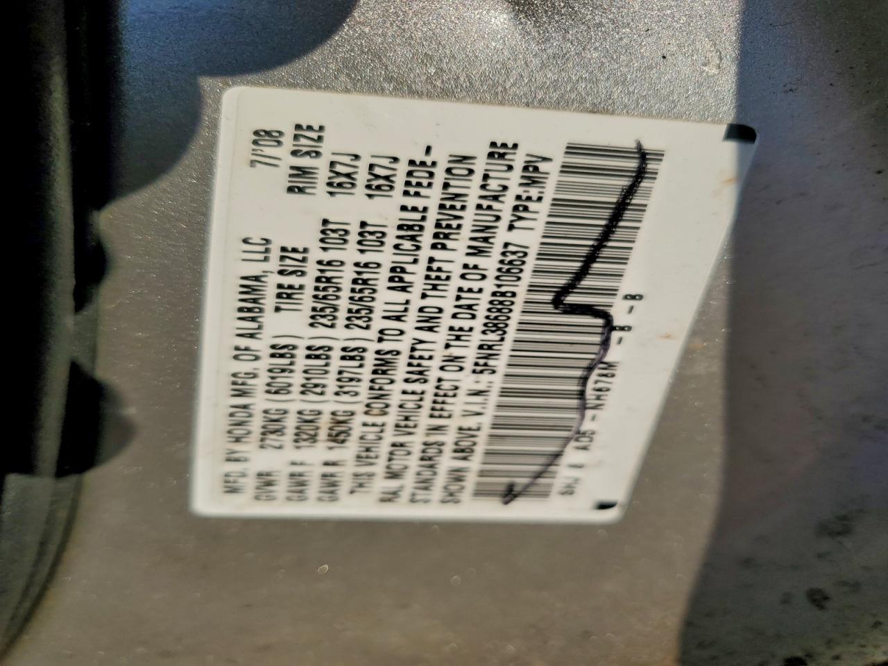 Honda Odyssey Exl Image 8