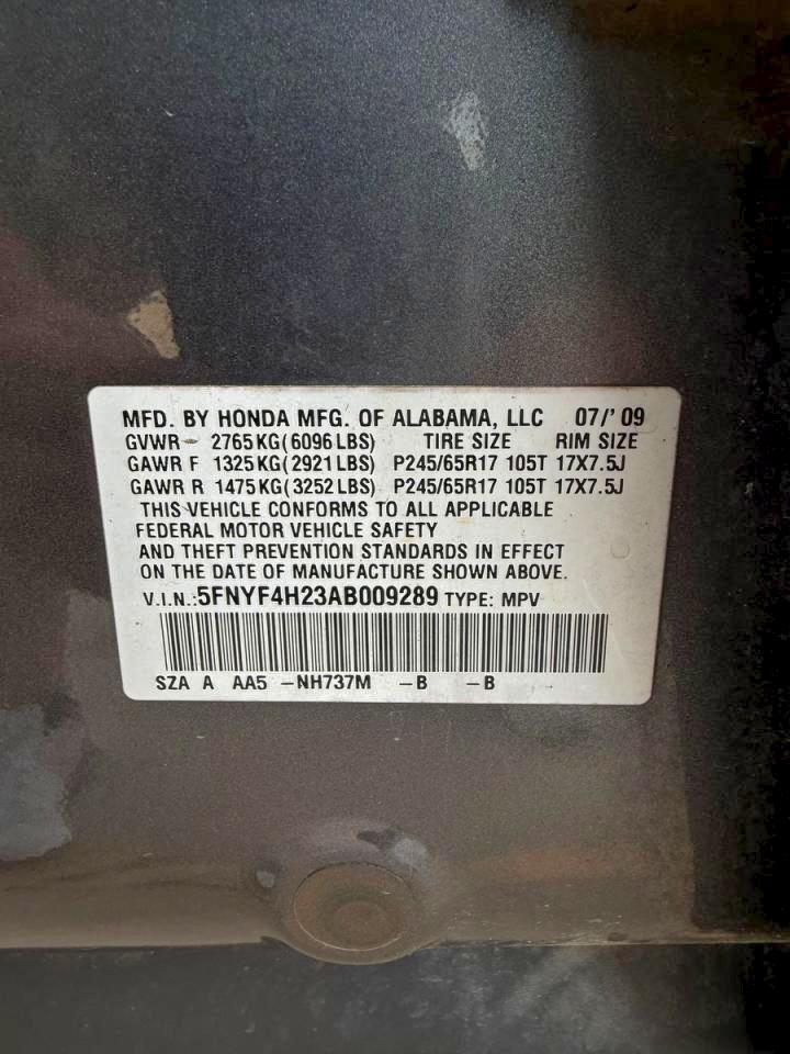 Honda Pilot Lx Image 4