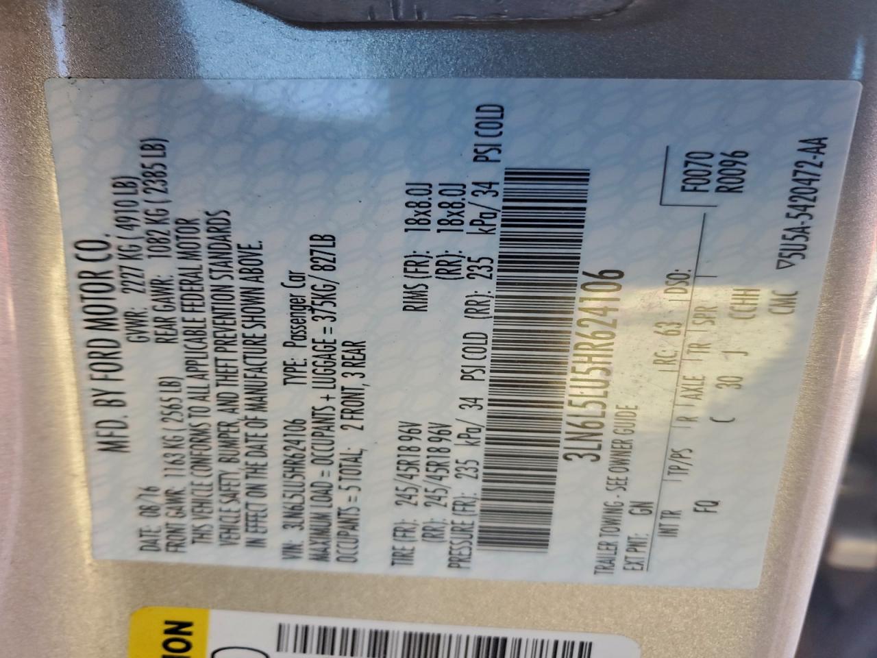 Lincoln MKZ Hybrid Select Image 5