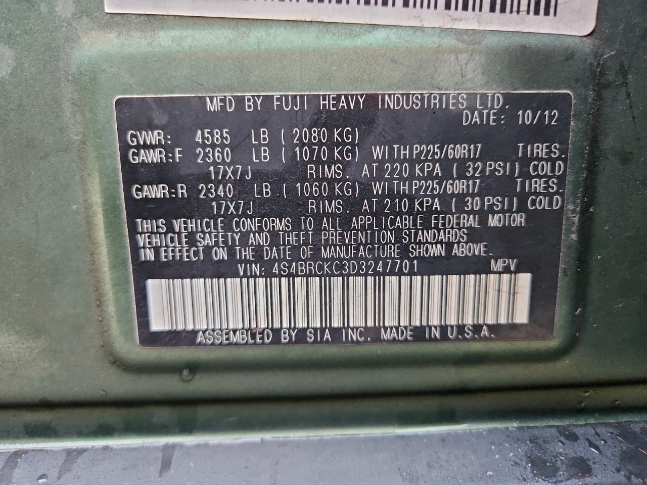 Subaru Outback 2.5i Limited Image 11