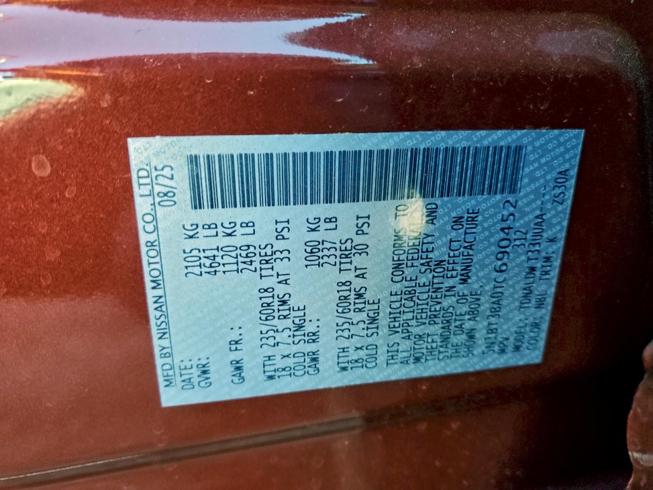 Nissan Rogue Sv Image 8