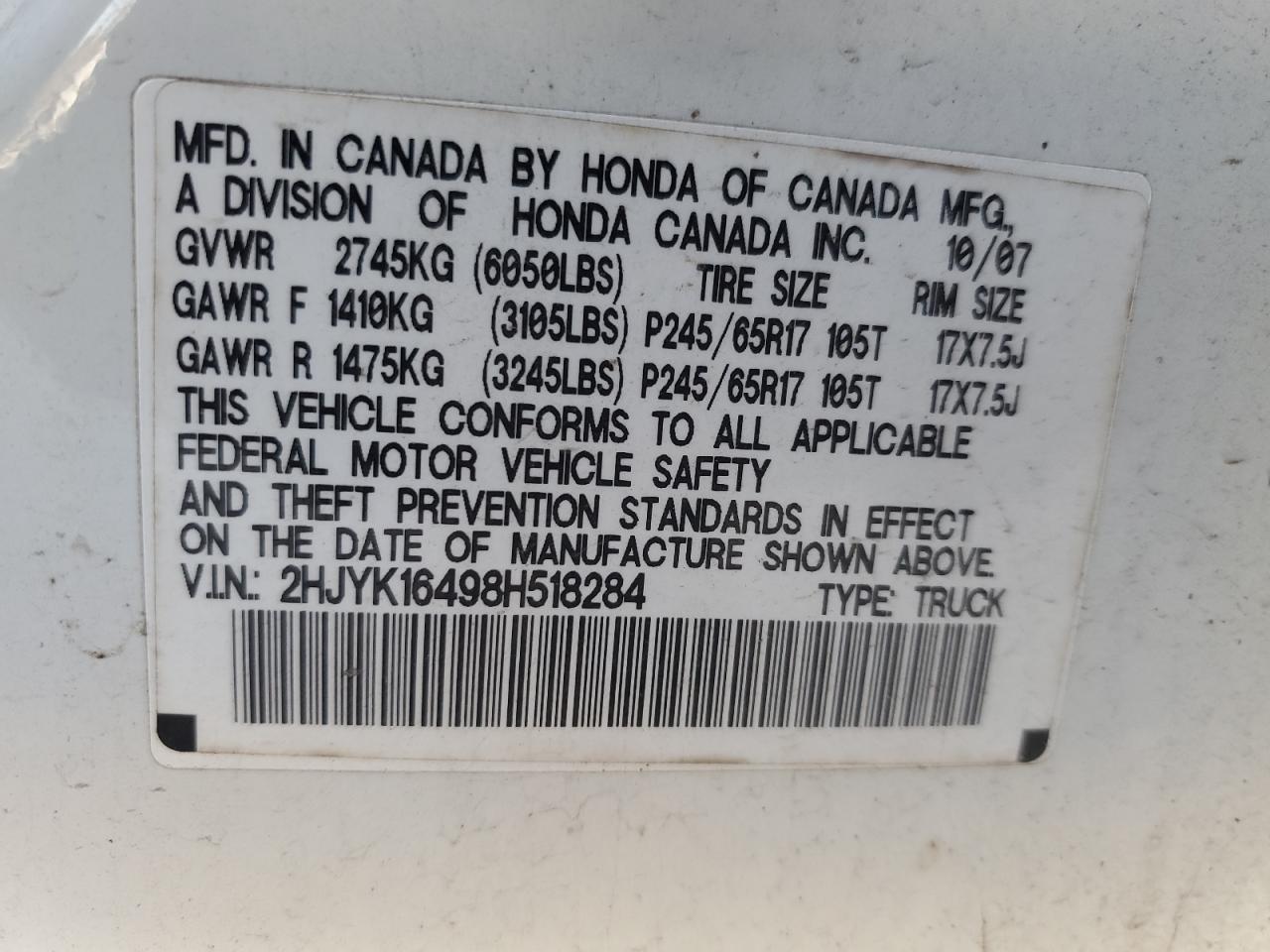 Honda Ridgeline Rts Image 11