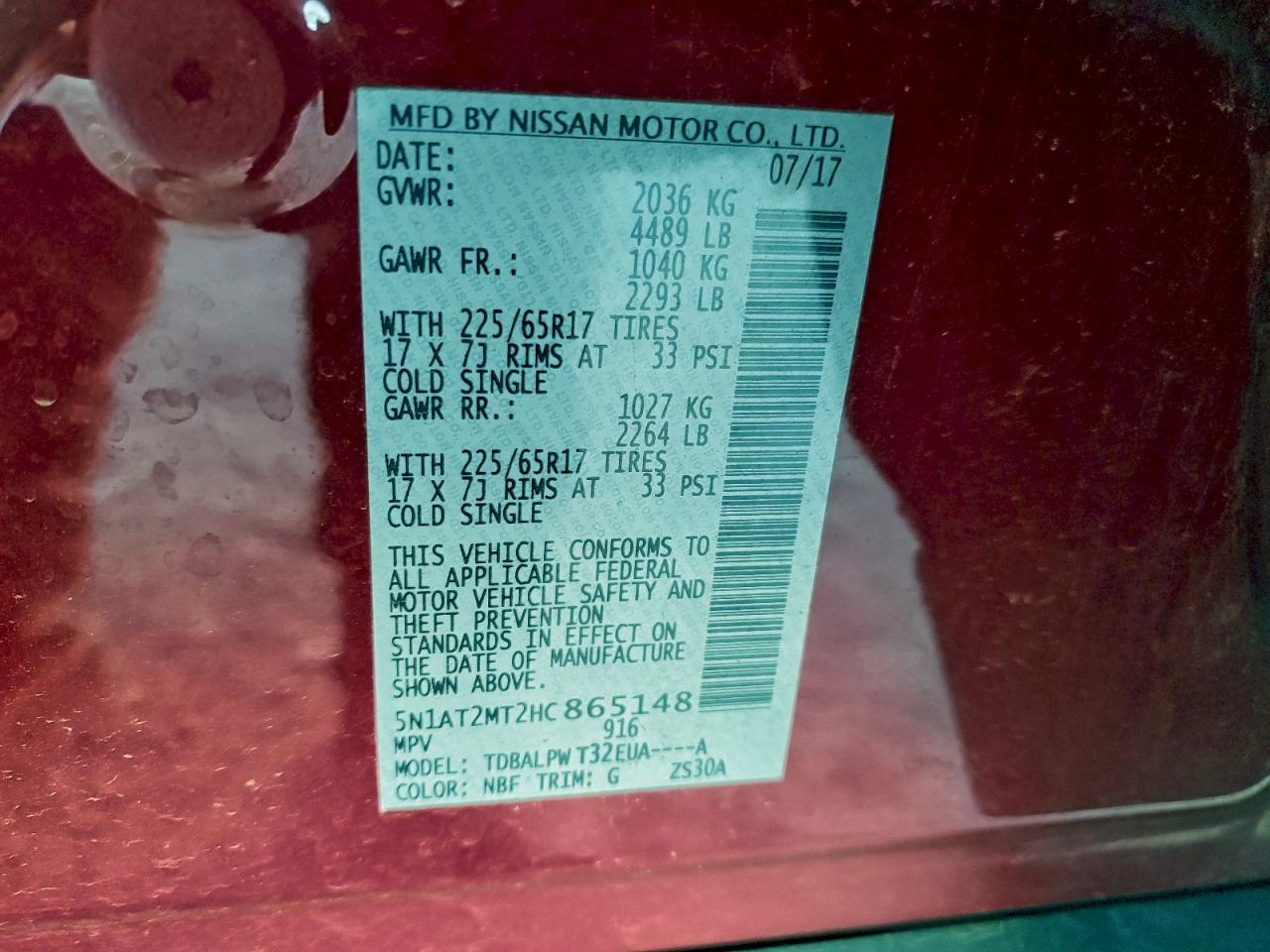 Nissan Rogue S Image 13