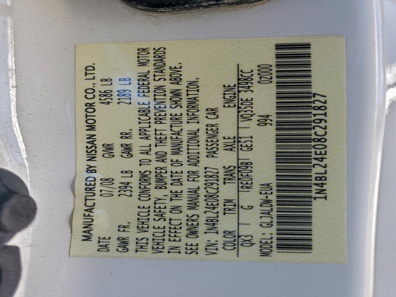 Nissan Altima 3.5se Image 12