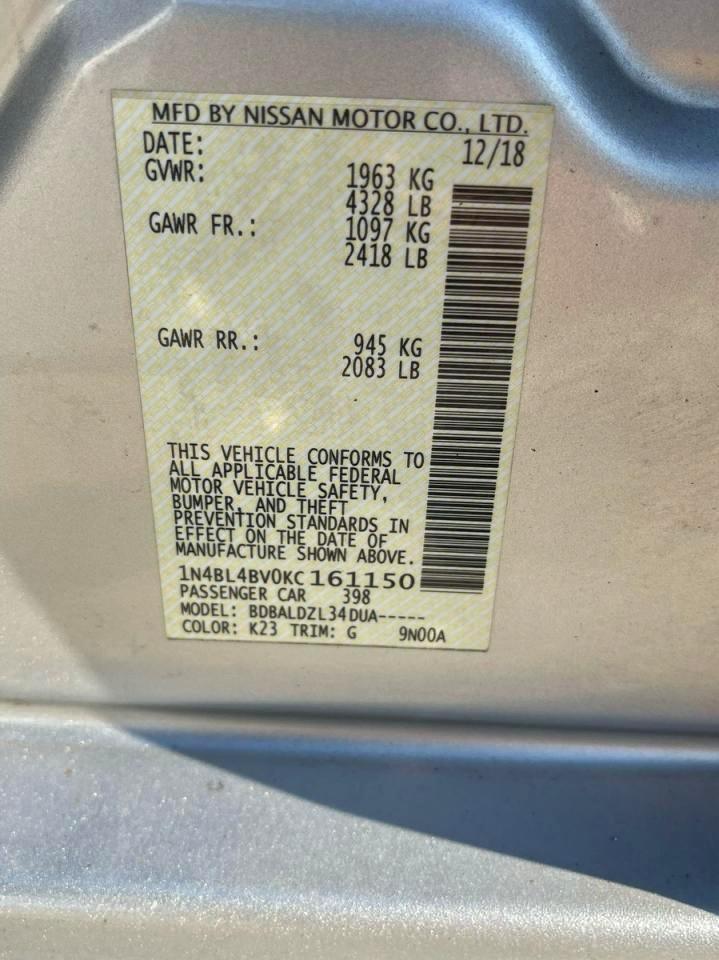 Nissan Altima S Image 10