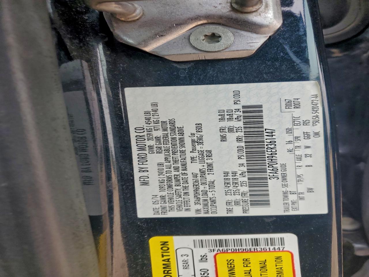 Ford Fusion Se Image 2