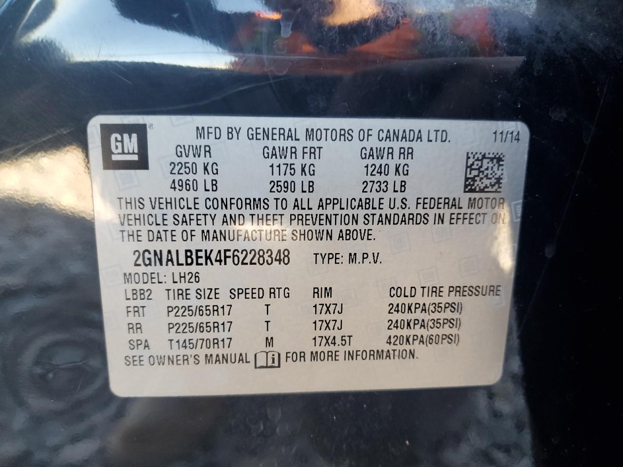 Chevrolet Equinox Lt Image 10