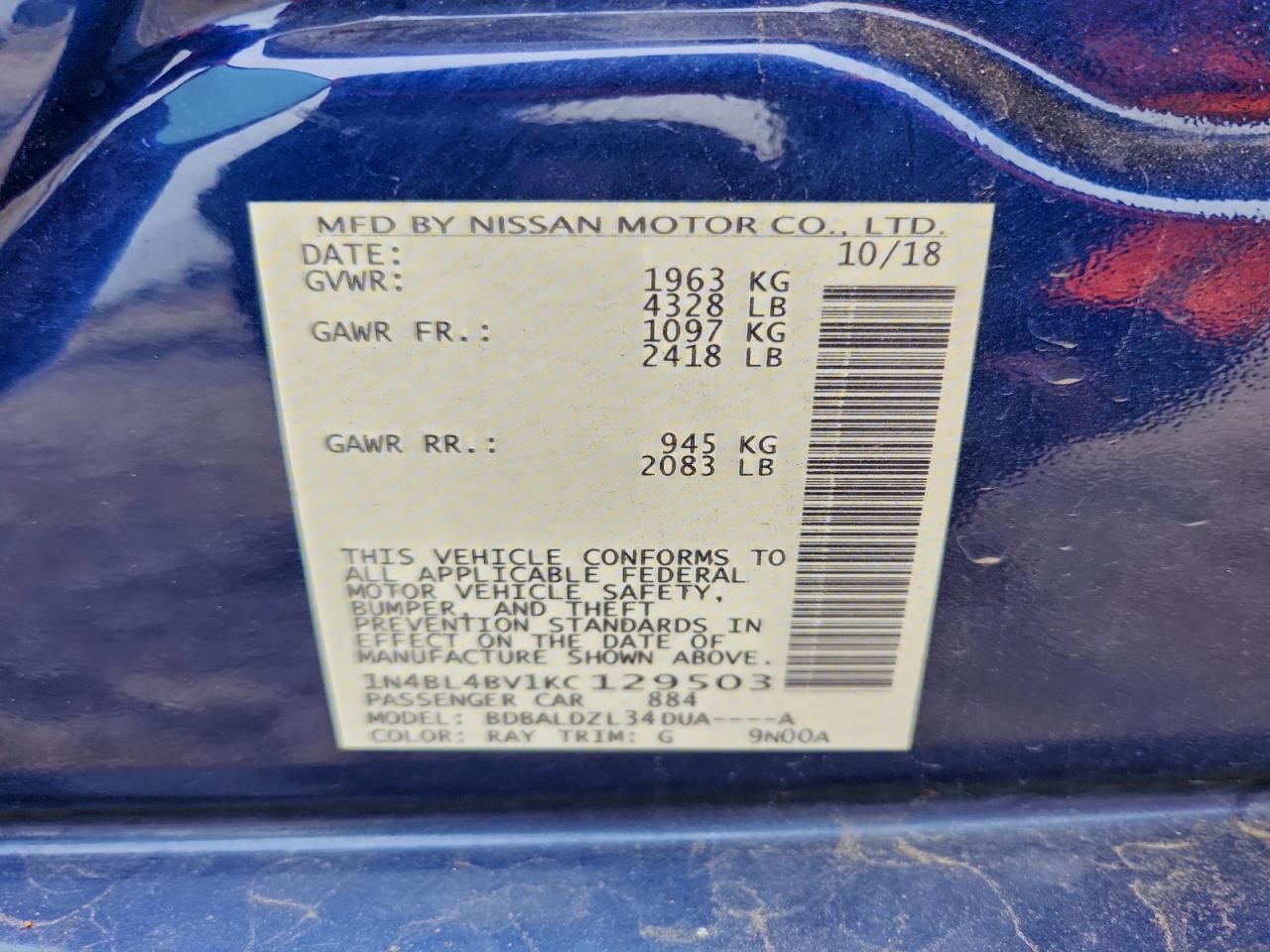 Nissan Altima S Image 12