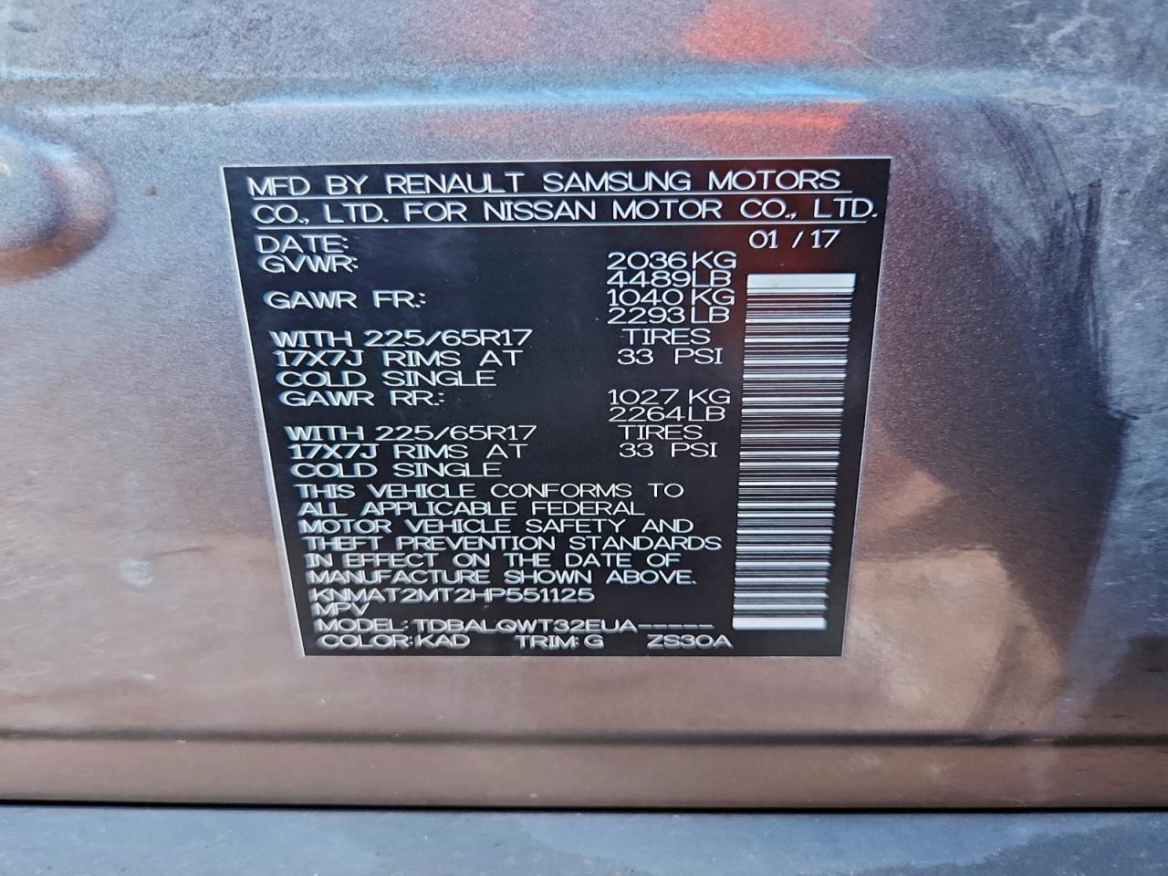 Nissan Rogue S Image 9