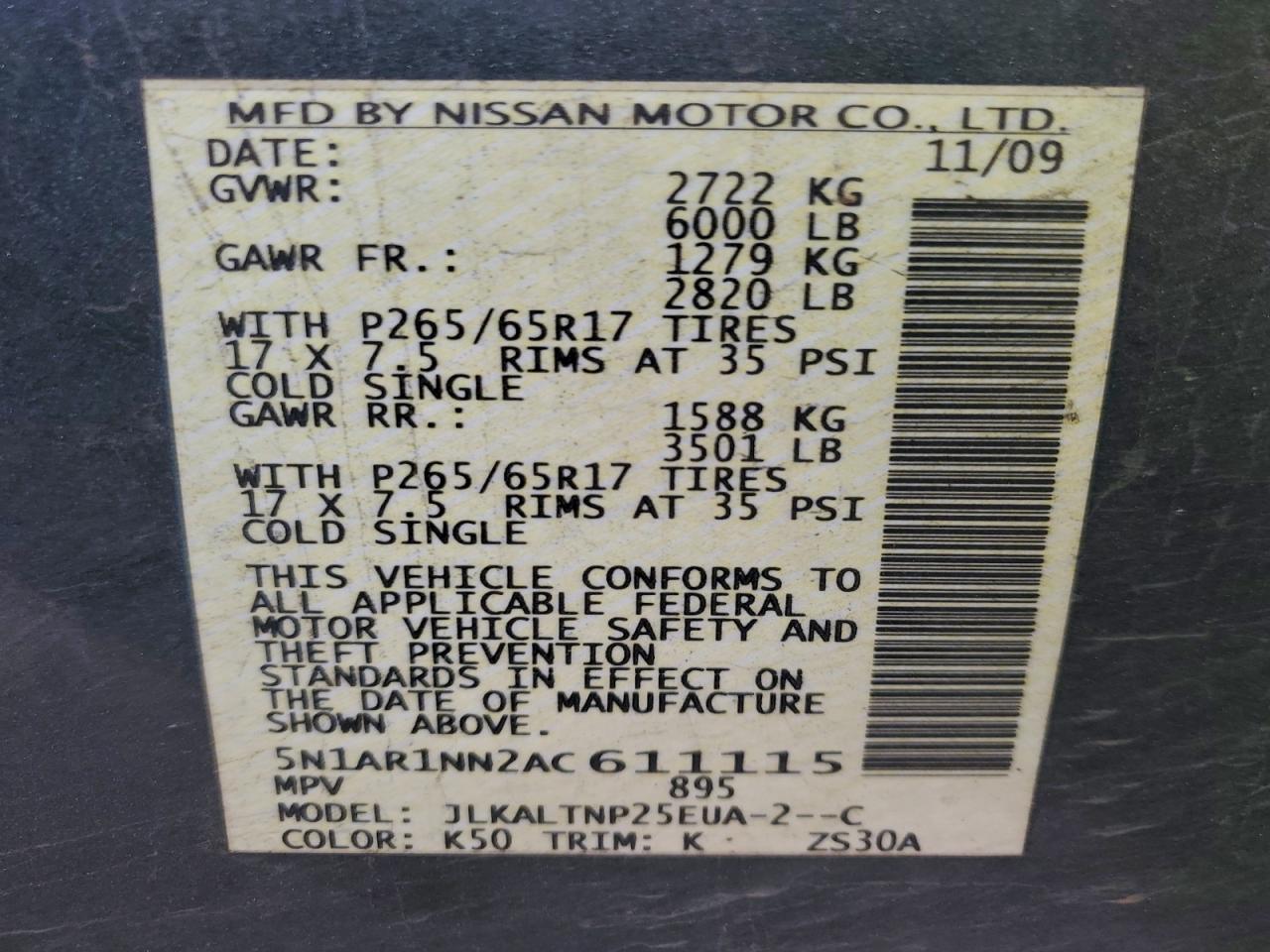 Nissan Pathfinder S Image 11