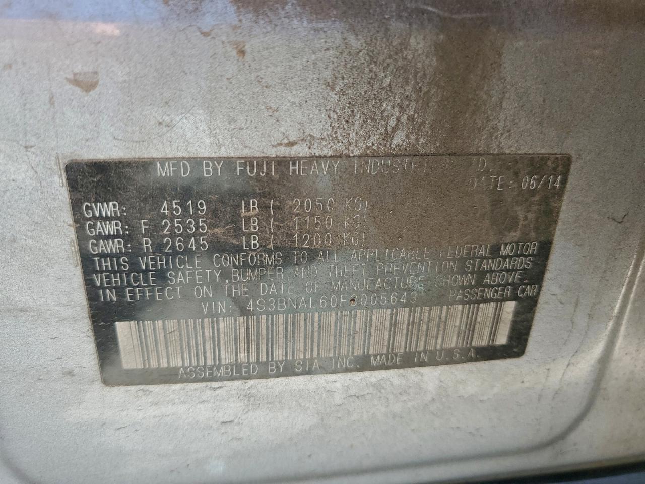 Subaru Legacy 2.5i Limited Image 5