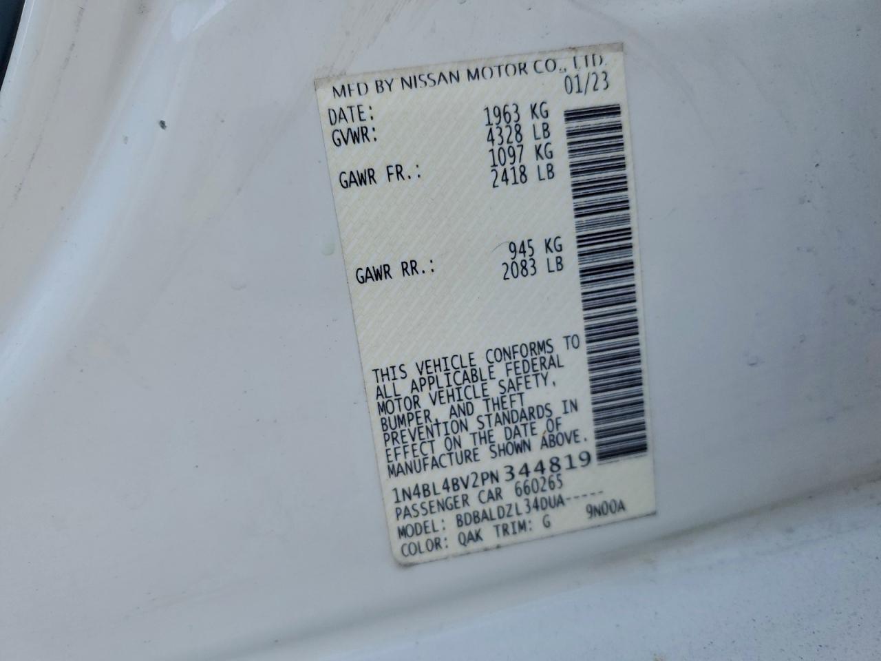 Nissan Altima S Image 9