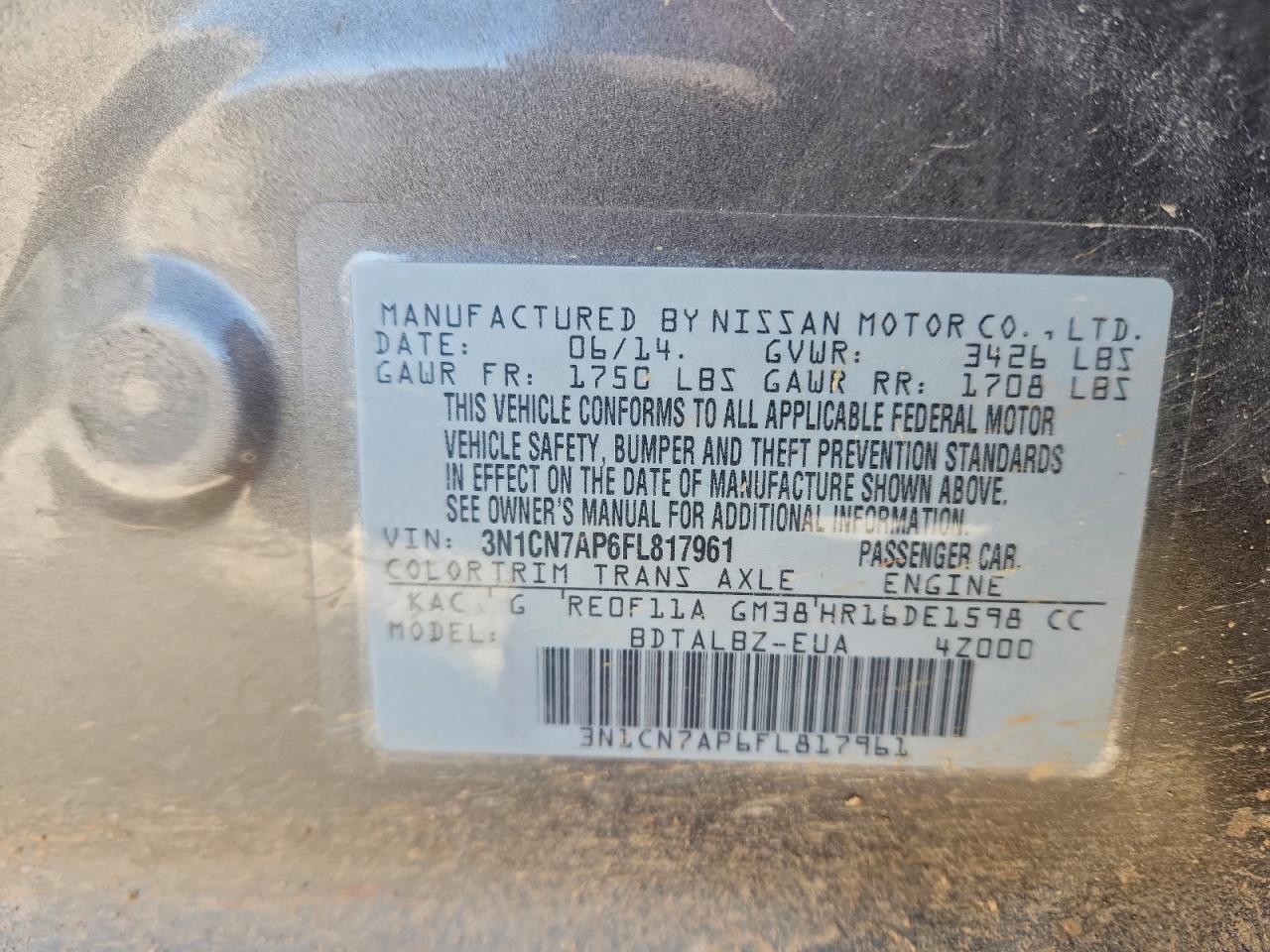 Nissan Versa S Image 3