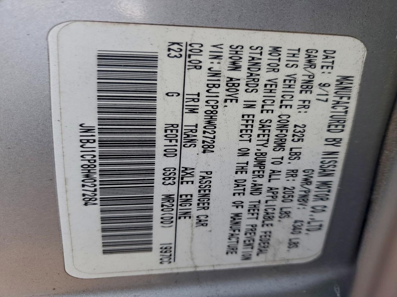 Nissan Rogue S Image 2