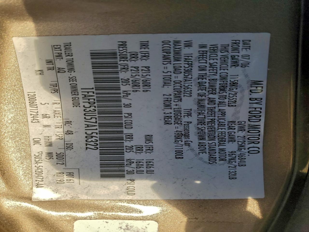 Ford Taurus Se Image 10