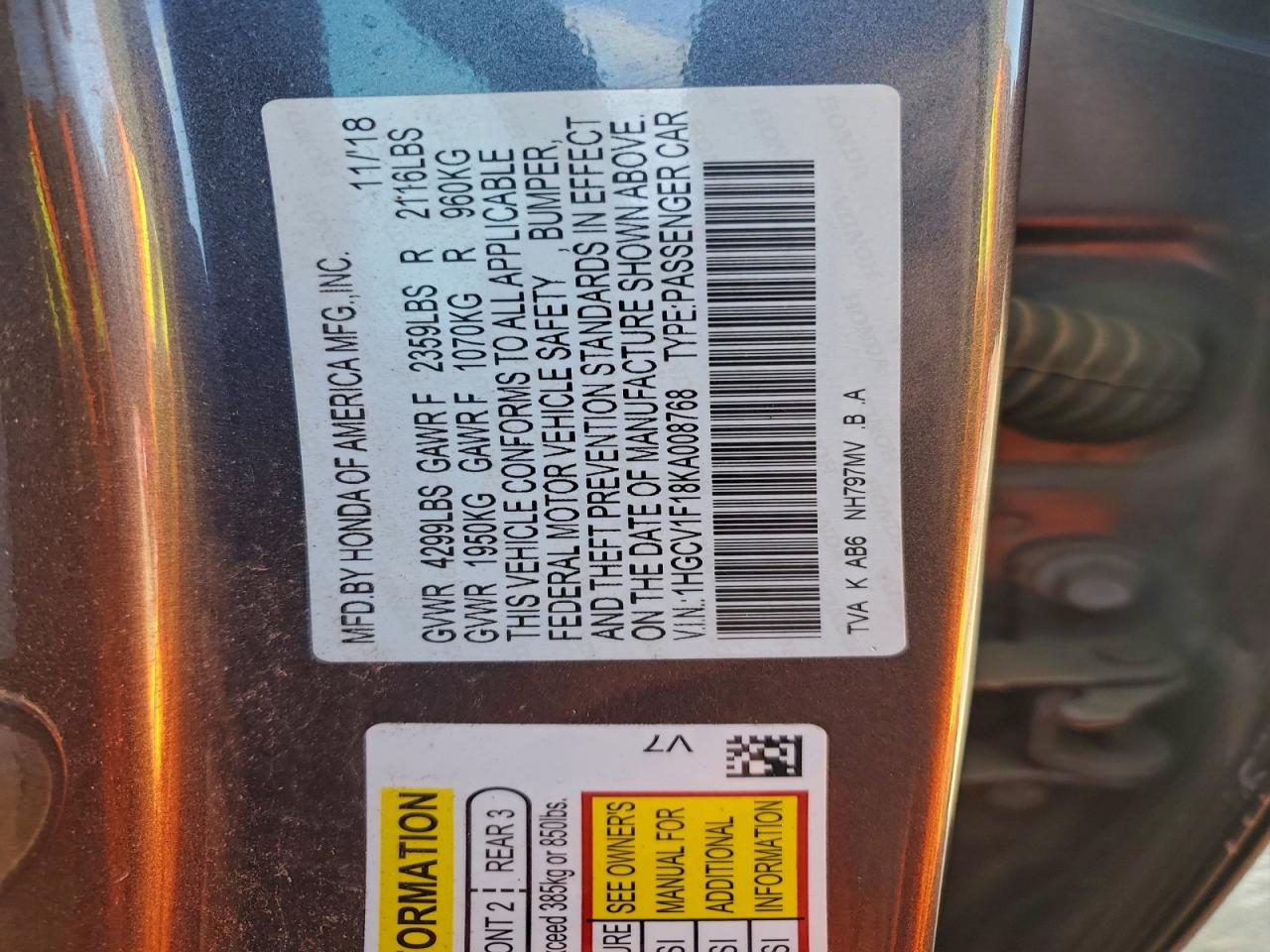 Honda Accord Lx Image 4